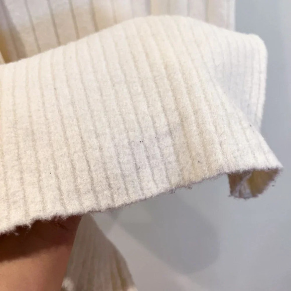 Weekend Stories Loreo Cream Cotton Blend Ribbed Scoop Neck Sleeveless Midi Dress - Picture 4 of 8